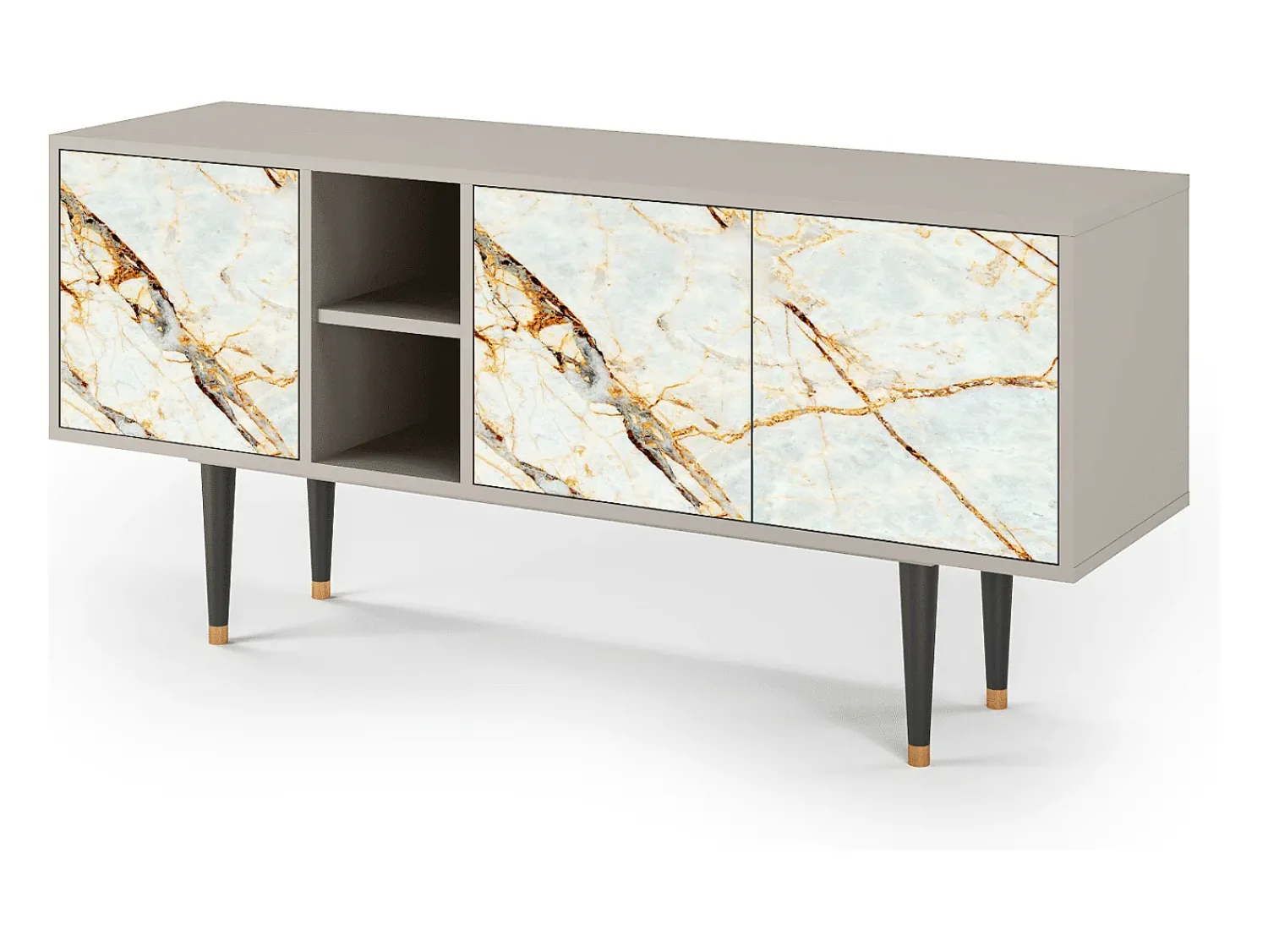 Móvel De Tv| Mueble de TV - 150х69х41 cm - T5 - Areiay Marble, Areia Bege