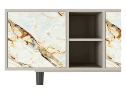 Móvel De Tv| Mueble de TV - 150х69х41 cm - T5 - Areiay Marble, Areia Bege