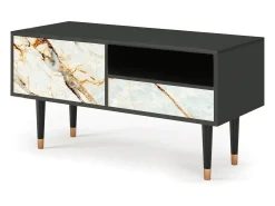 Mueble de TV - 115х59х48 cm - T3 - Areiay Marble, Antracite^ Móvel De Tv