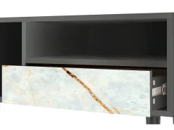 Mueble de TV - 115х59х48 cm - T3 - Areiay Marble, Antracite^ Móvel De Tv