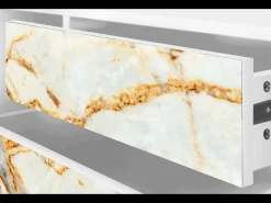 Móvel De Tv* Mueble de TV - 170х59х48 cm - T4 - Areiay Marble, Branco Bege