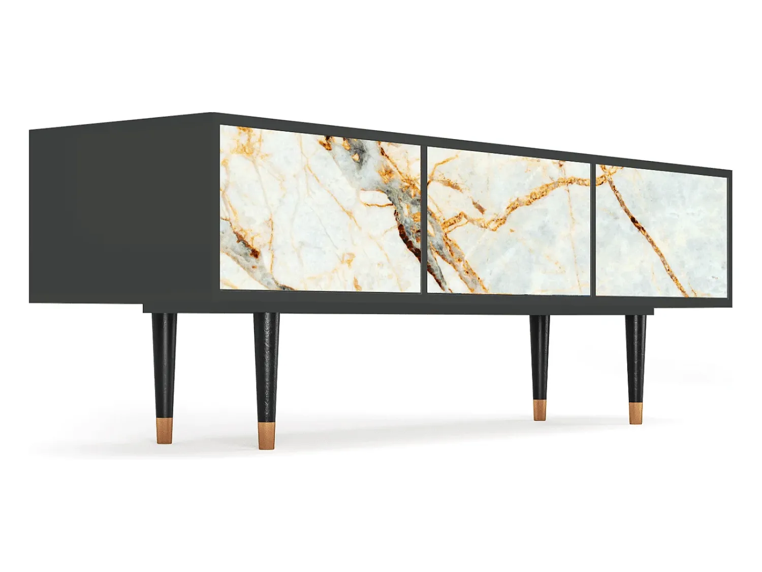 Mueble de TV - 170х59х48 cm - T4 - Areiay Marble, Antracite^ Móvel De Tv