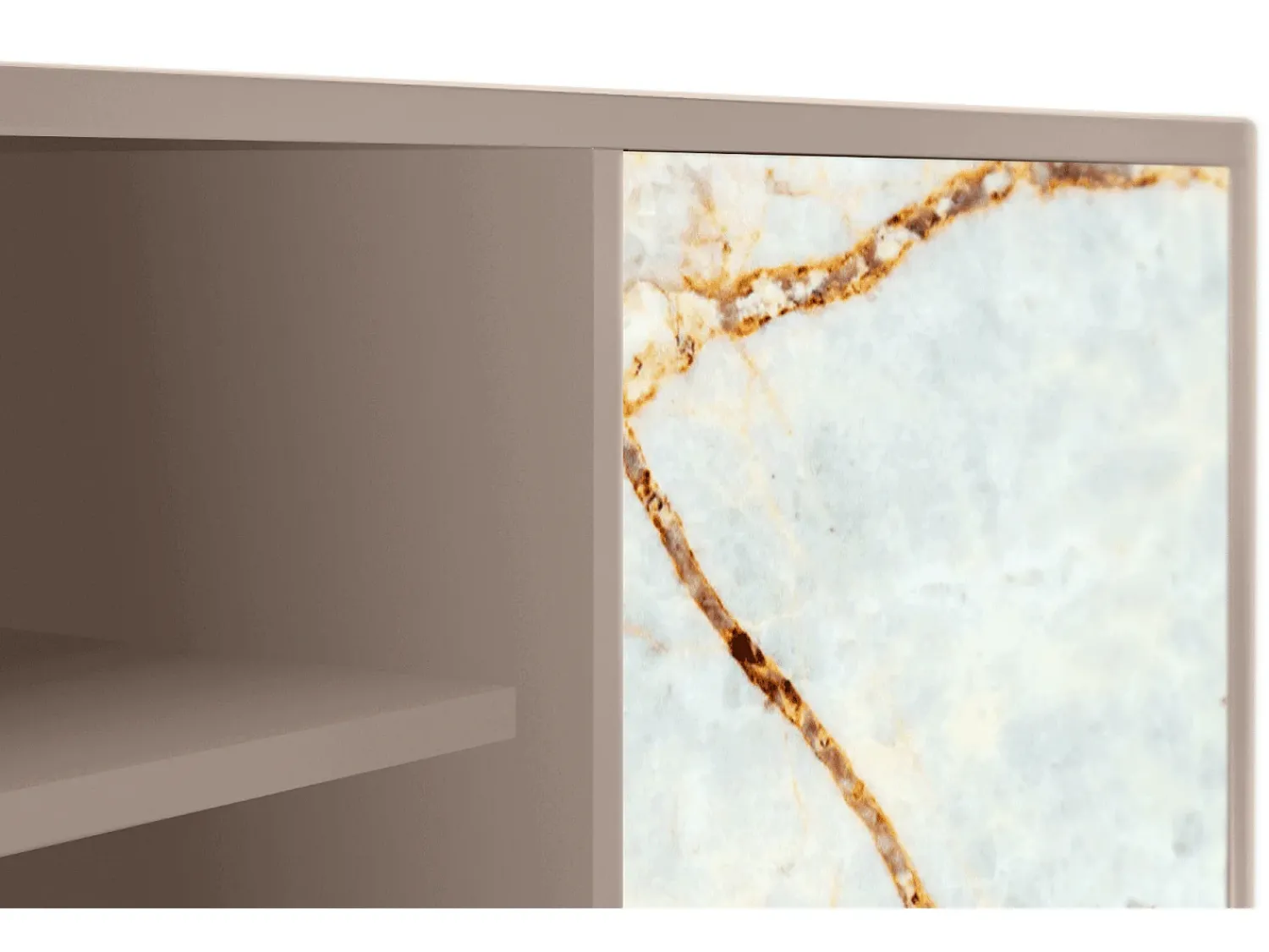 Móvel De Tv* Mueble de TV - 170х69х48 cm - T2 - Areiay Marble, Latte Bege