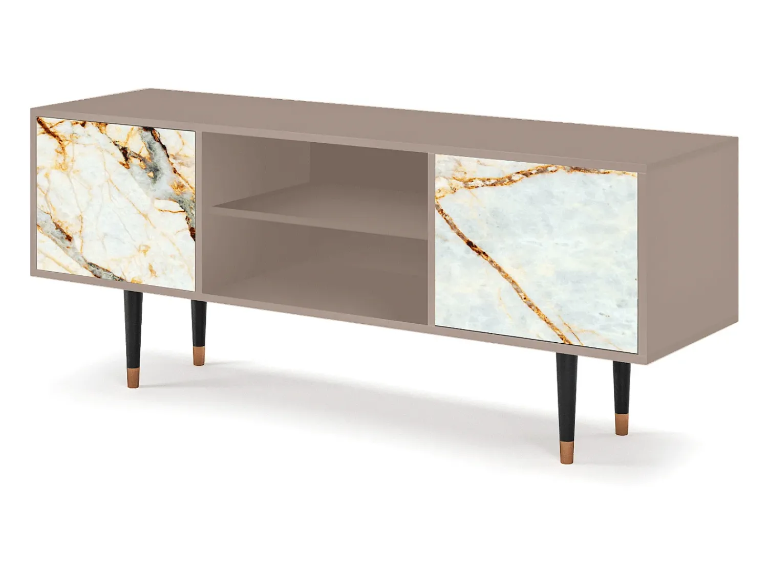 Móvel De Tv* Mueble de TV - 170х69х48 cm - T2 - Areiay Marble, Latte Bege
