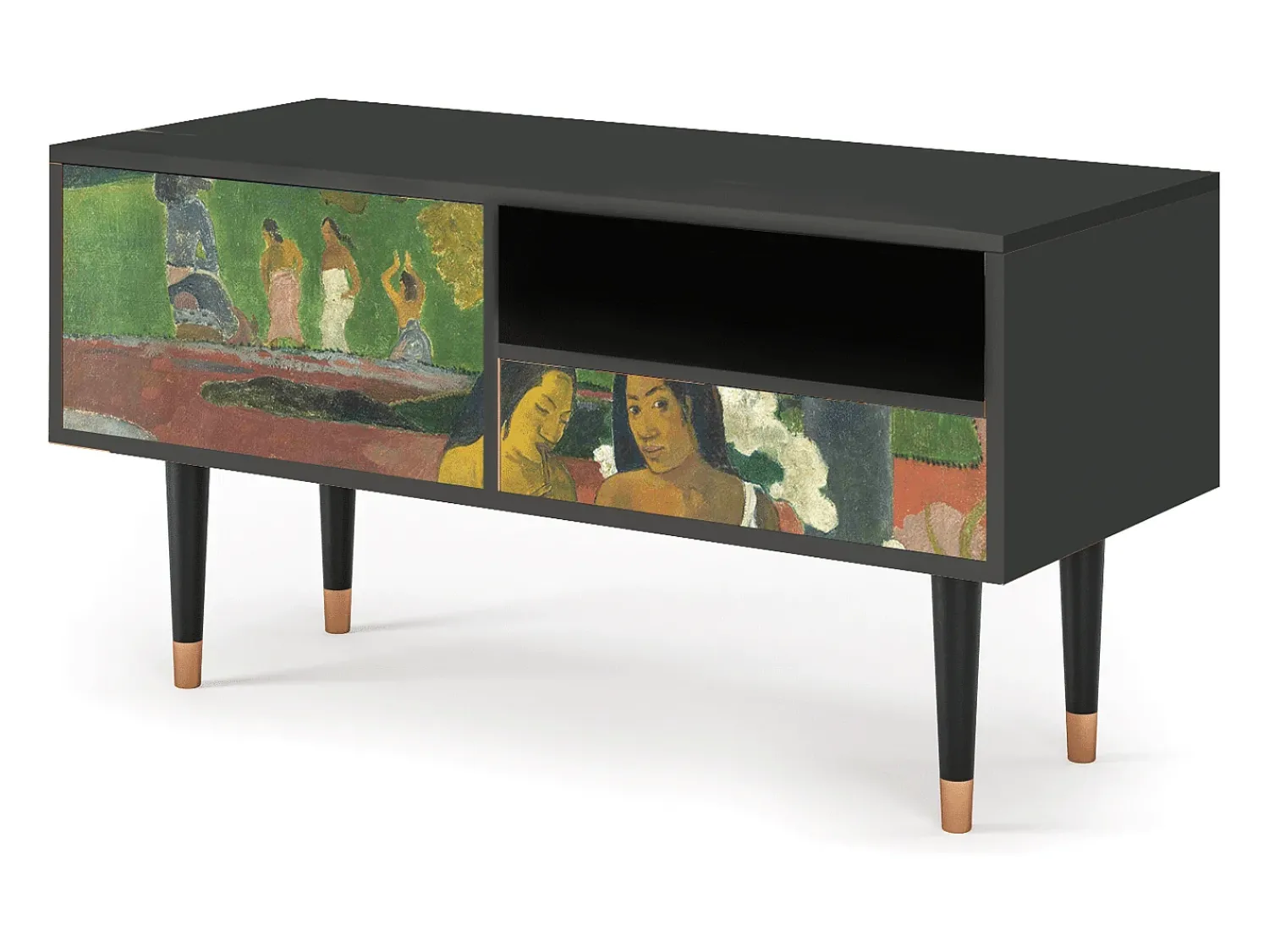 Mueble de TV - 115х59х48 cm - T3 - Arearea , Antracite^ Móvel De Tv