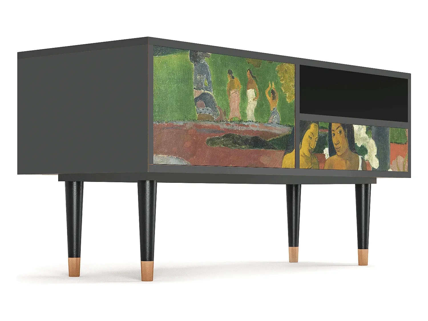 Mueble de TV - 115х59х48 cm - T3 - Arearea , Antracite^ Móvel De Tv
