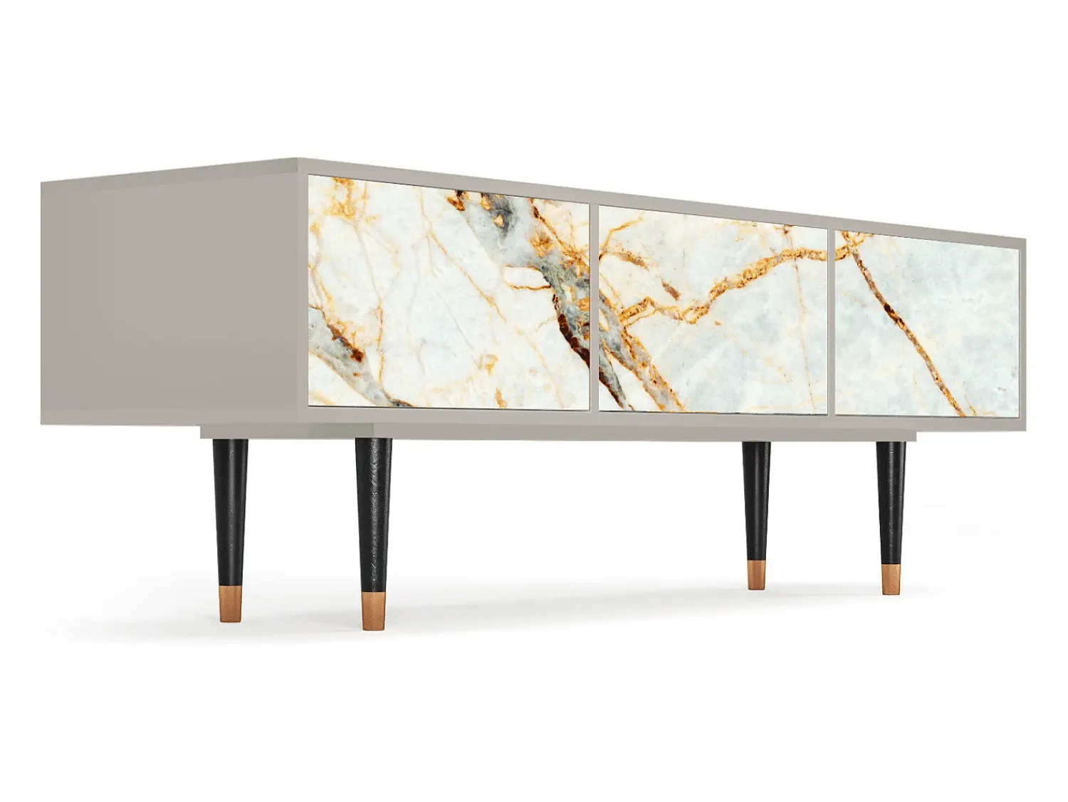 Clearance Mueble de TV - 170х59х48 cm - T4 - Areiay Marble, Areia Bege