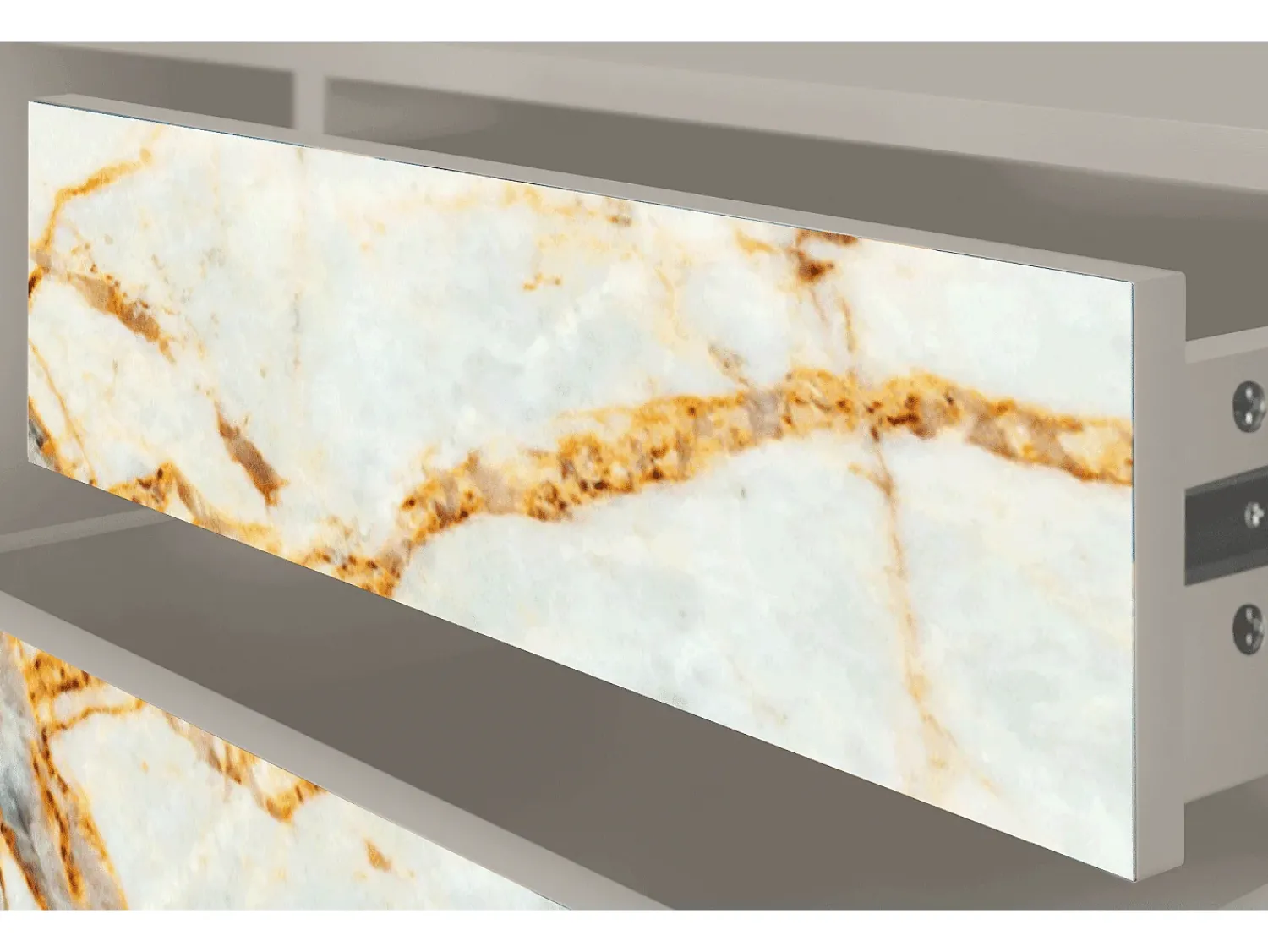 Clearance Mueble de TV - 170х59х48 cm - T4 - Areiay Marble, Areia Bege