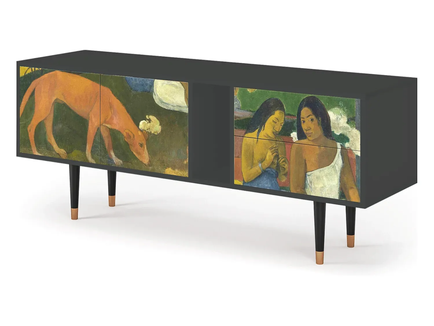 Discount Mueble de TV - 170х69х48 cm - T1 - Arearea , Antracite Cinza antracite