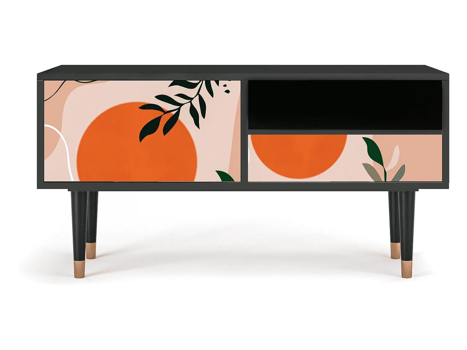 Mueble de TV - 115х59х48 cm - T3 - Artwork, Antracite Cinza antracite