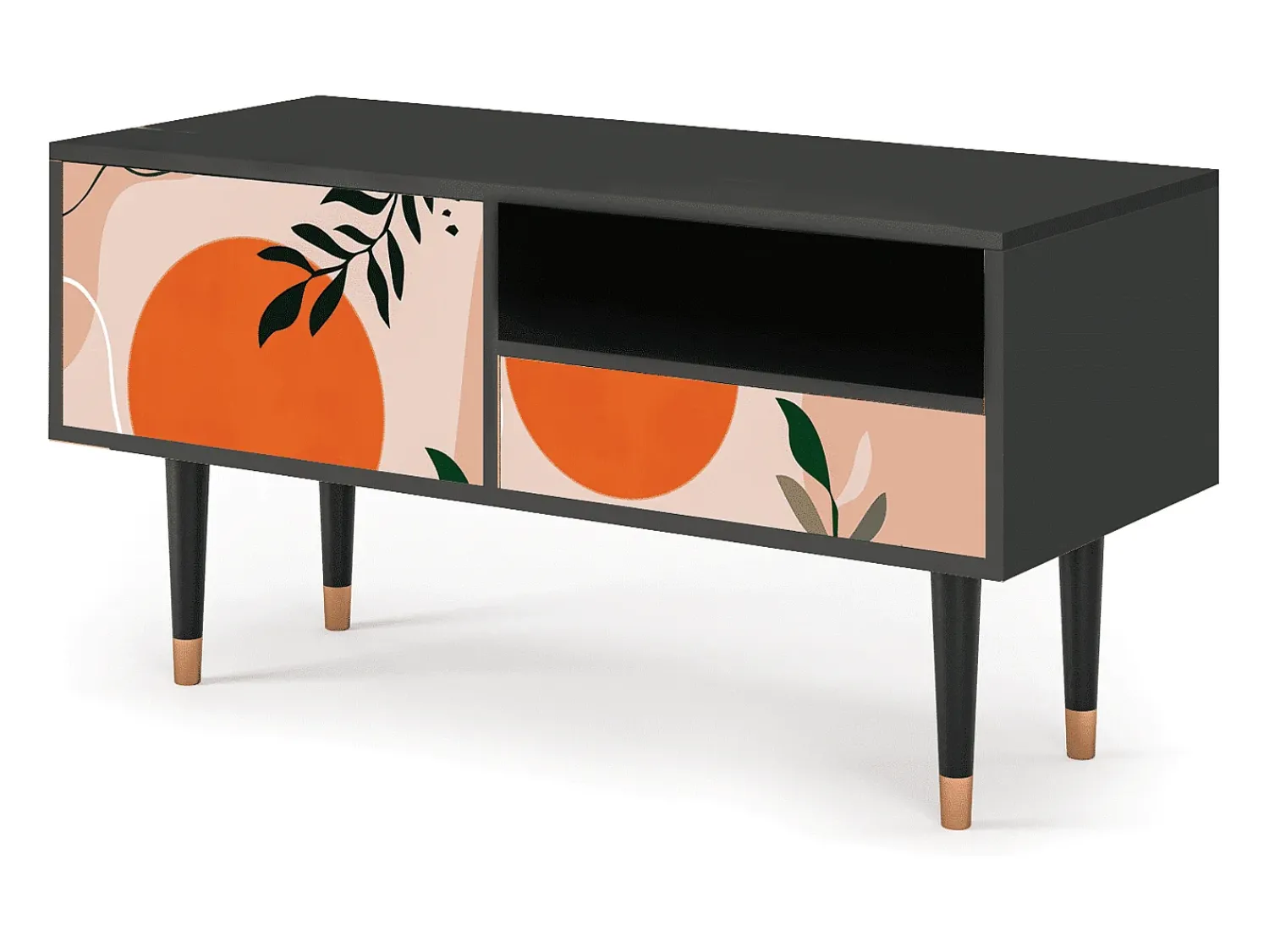 Mueble de TV - 115х59х48 cm - T3 - Artwork, Antracite Cinza antracite