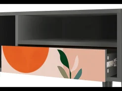 Mueble de TV - 115х59х48 cm - T3 - Artwork, Antracite Cinza antracite