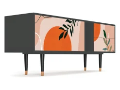 Móvel De Tv* Mueble de TV - 170х69х48 cm - T1 - Artwork, Antracite Cinza antracite