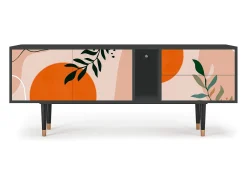 Móvel De Tv* Mueble de TV - 170х69х48 cm - T1 - Artwork, Antracite Cinza antracite