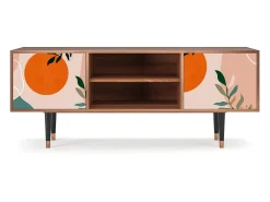 Móvel De Tv| Mueble de TV - 170х69х48 cm - T2 - Artwork, Nogueira Castanho