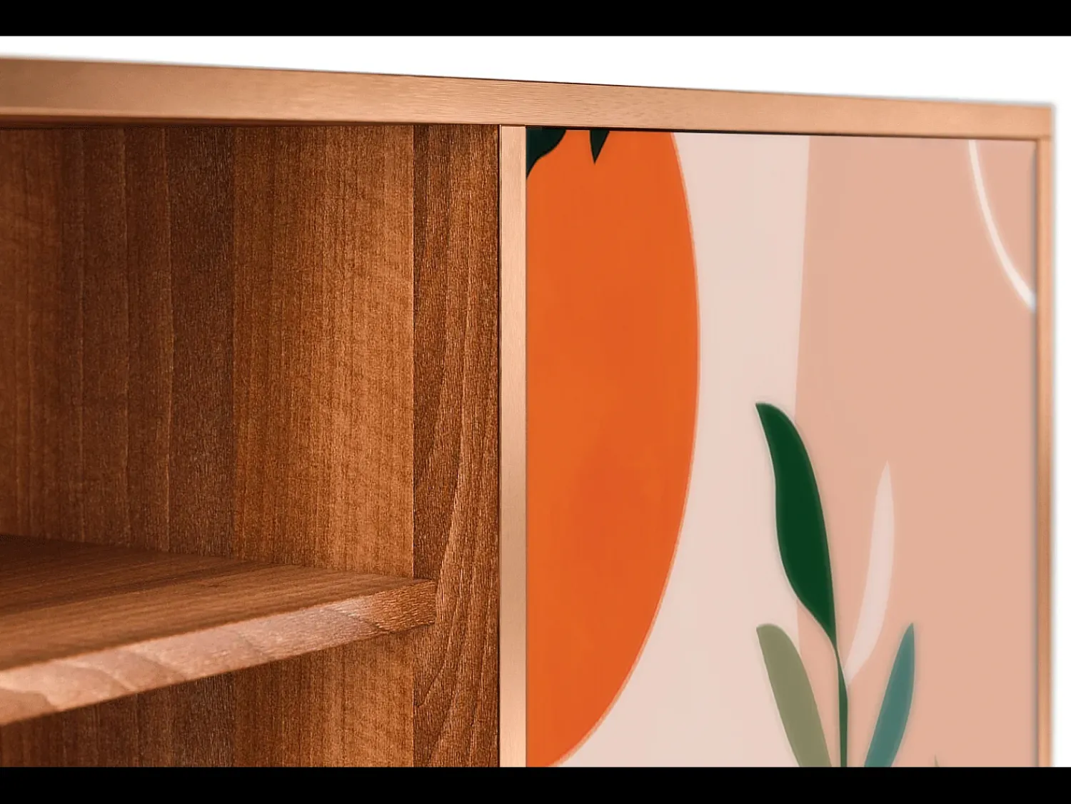 Móvel De Tv| Mueble de TV - 170х69х48 cm - T2 - Artwork, Nogueira Castanho