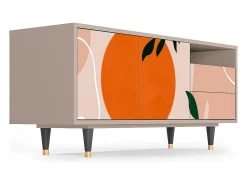 Móvel De Tv| Mueble de TV - 125х56х41 cm - T7 - Artwork, Latte Bege