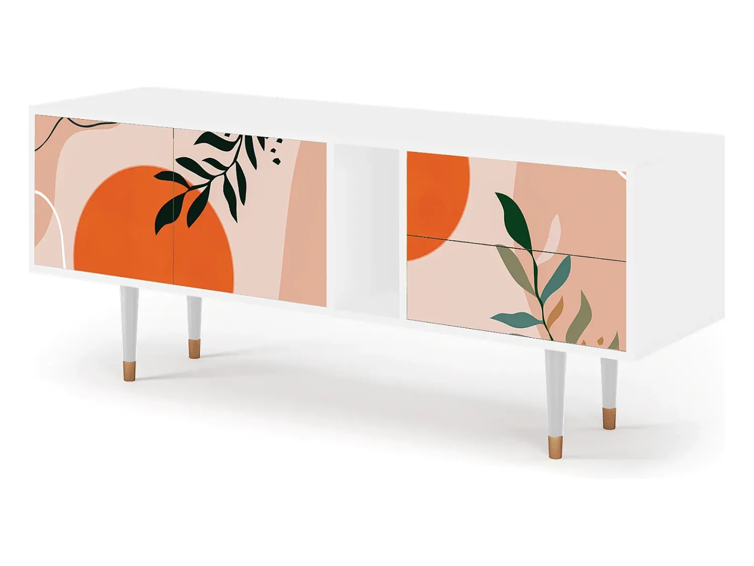 Mueble de TV - 170х69х48 cm - T1 - Artwork, Branco^ Móvel De Tv