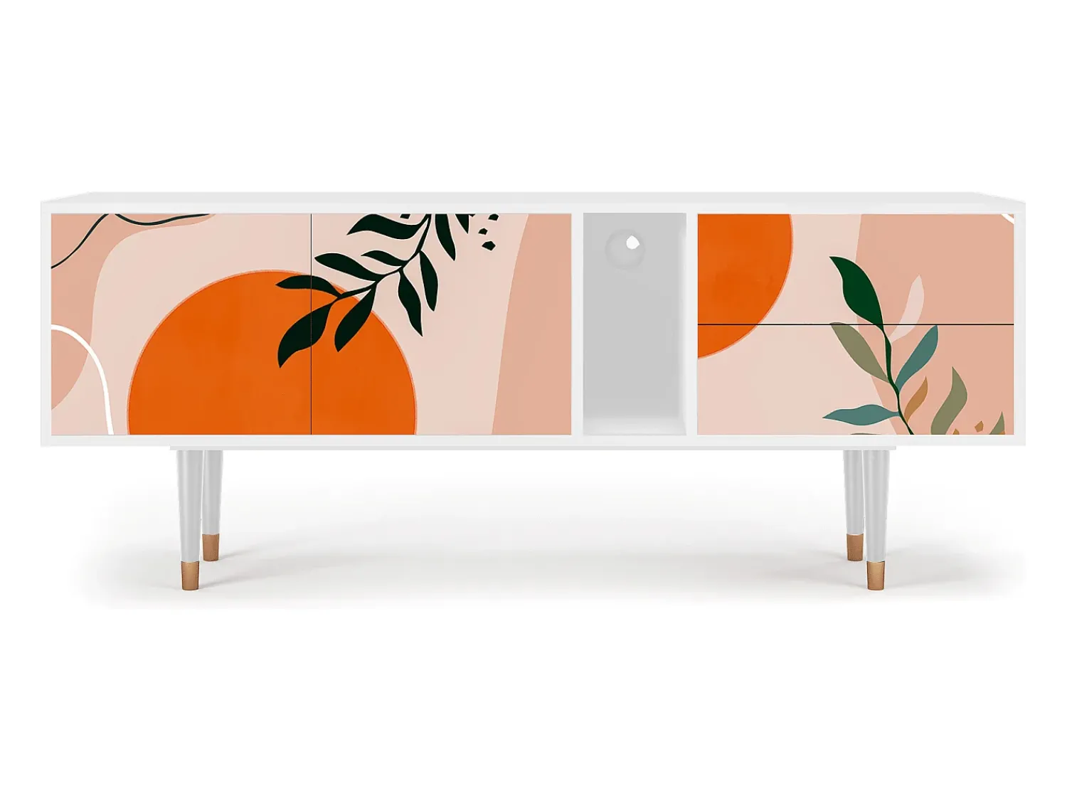 Mueble de TV - 170х69х48 cm - T1 - Artwork, Branco^ Móvel De Tv