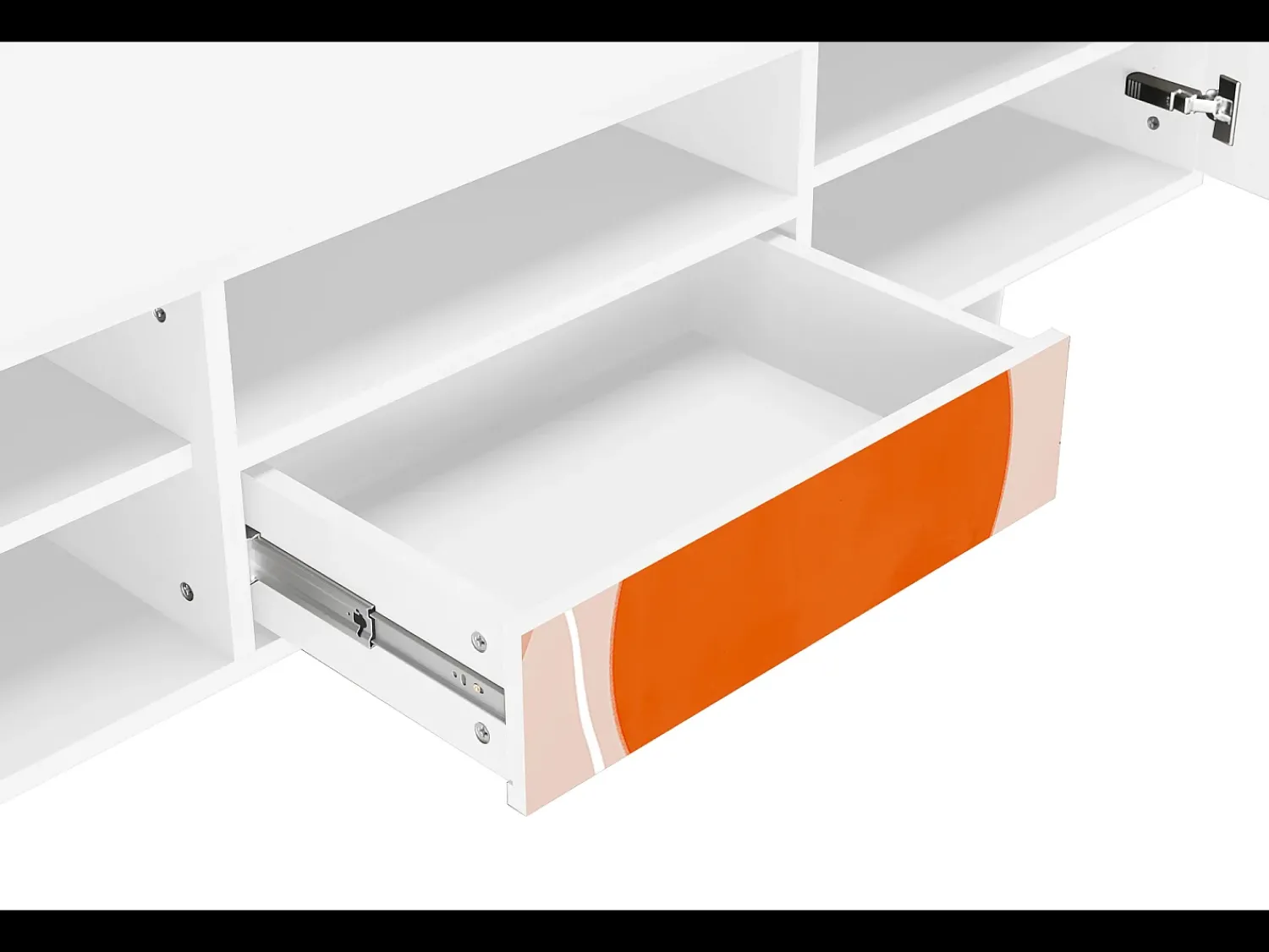 Mueble de TV - 170х59х41 cm - T6 - Artwork, Branco^ Móvel De Tv