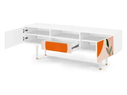 Mueble de TV - 170х59х41 cm - T6 - Artwork, Branco^ Móvel De Tv