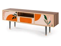 Móvel De Tv* Mueble de TV - 170х59х41 cm - T6 - Artwork, Nogueira Castanho