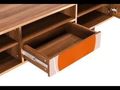 Móvel De Tv* Mueble de TV - 170х59х41 cm - T6 - Artwork, Nogueira Castanho