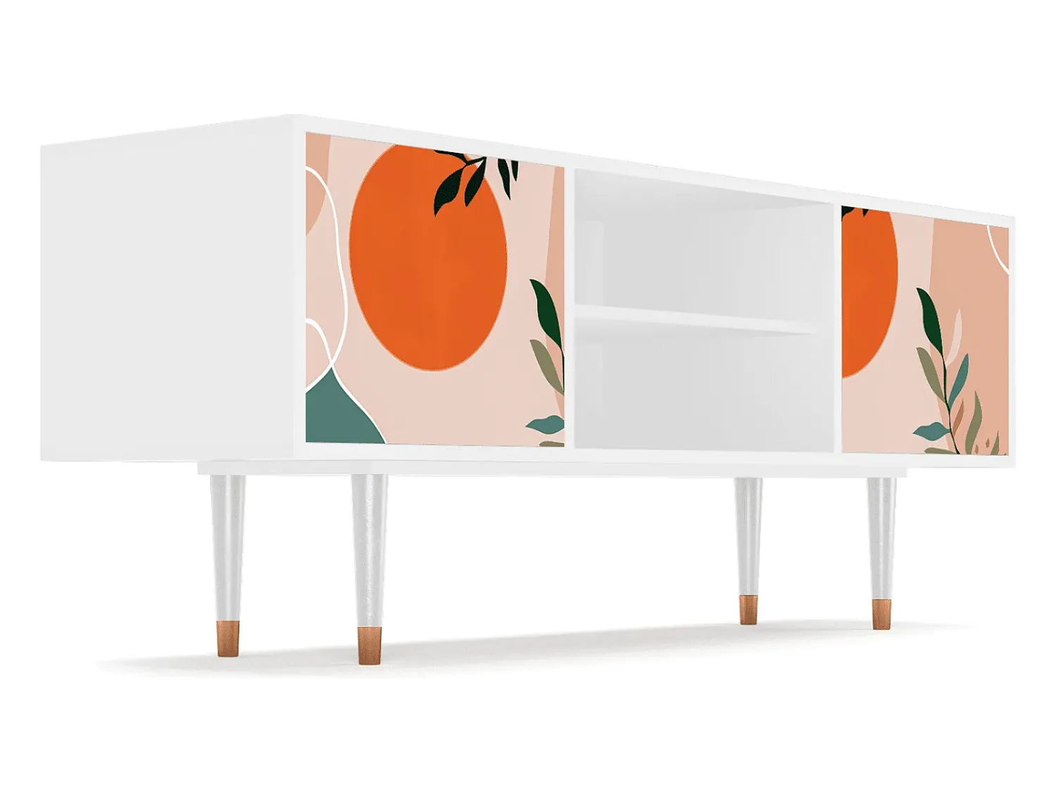 Online Mueble de TV - 170х69х48 cm - T2 - Artwork, Branco Bege