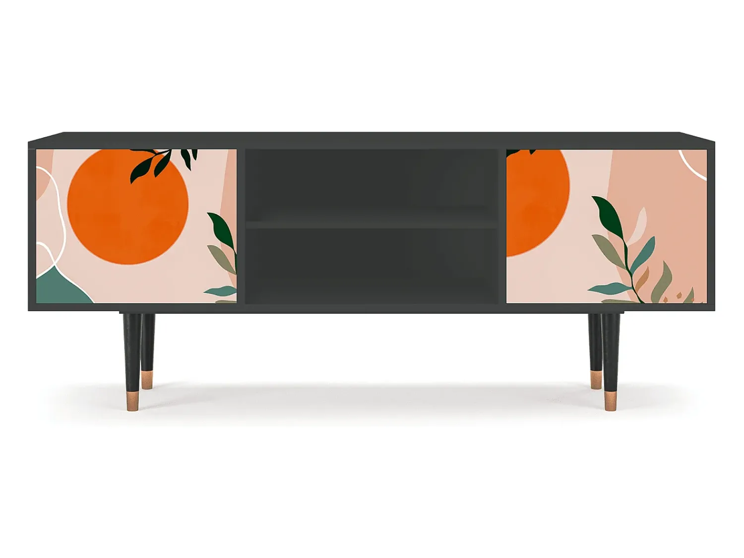 Móvel De Tv* Mueble de TV - 170х69х48 cm - T2 - Artwork, Antracite Cinza antracite