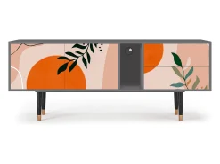 Mueble de TV - 170х69х48 cm - T1 - Artwork, Cinza Cinzento