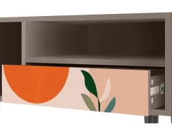 Móvel De Tv* Mueble de TV - 115х59х48 cm - T3 - Artwork, Latte Bege