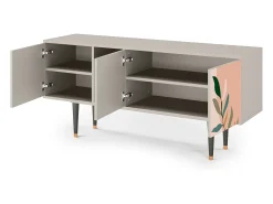 Móvel De Tv| Mueble de TV - 150х69х41 cm - T5 - Artwork, Areia Bege