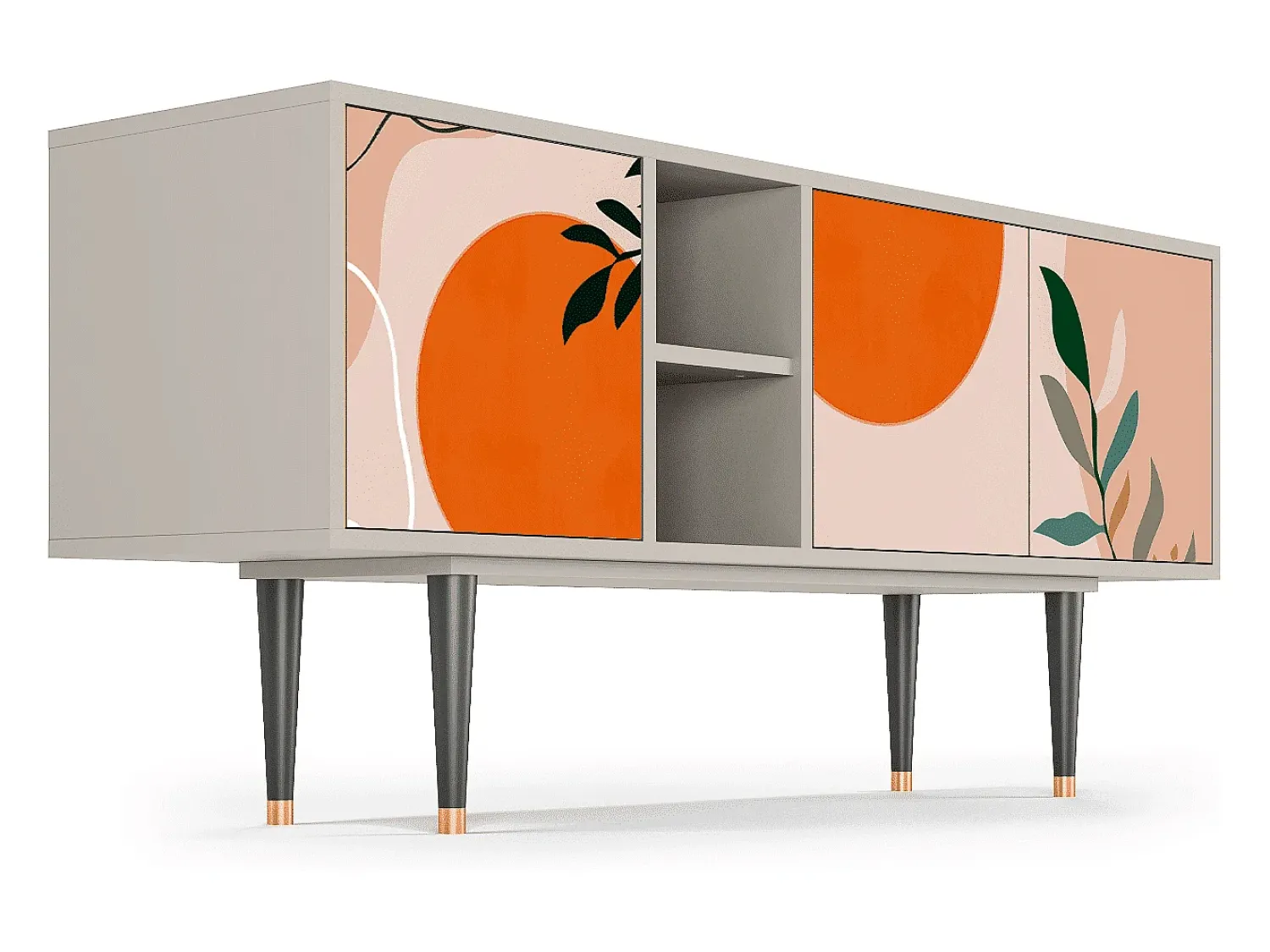 Móvel De Tv| Mueble de TV - 150х69х41 cm - T5 - Artwork, Areia Bege