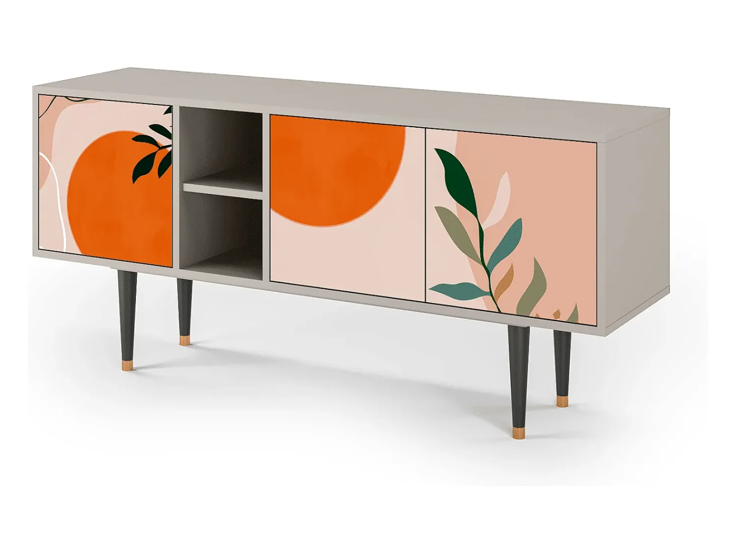 Móvel De Tv| Mueble de TV - 150х69х41 cm - T5 - Artwork, Areia Bege
