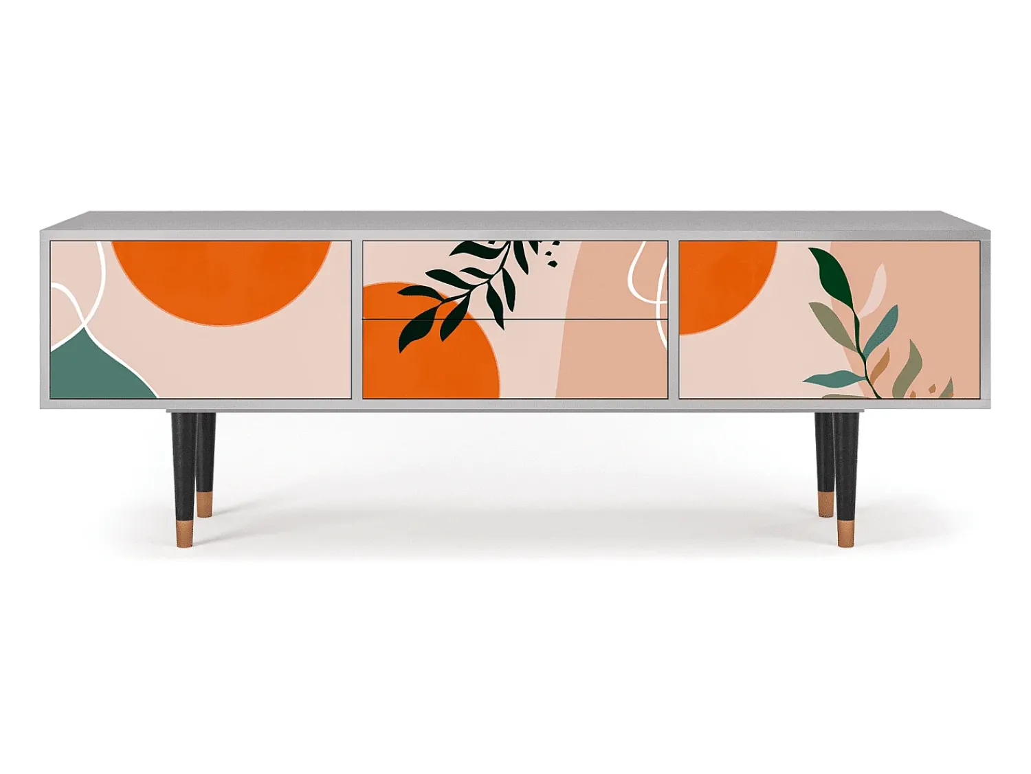 Mueble de TV - 170х59х48 cm - T4 - Artwork, Cinza^ Móvel De Tv