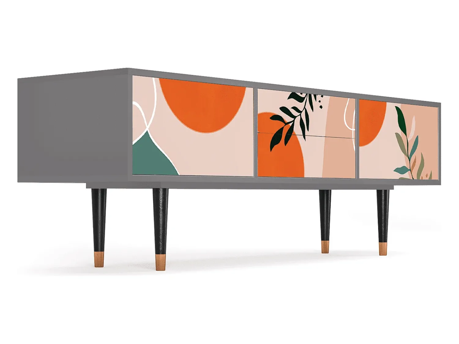 Mueble de TV - 170х59х48 cm - T4 - Artwork, Cinza^ Móvel De Tv