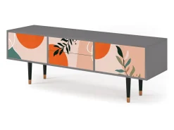 Mueble de TV - 170х59х48 cm - T4 - Artwork, Cinza^ Móvel De Tv