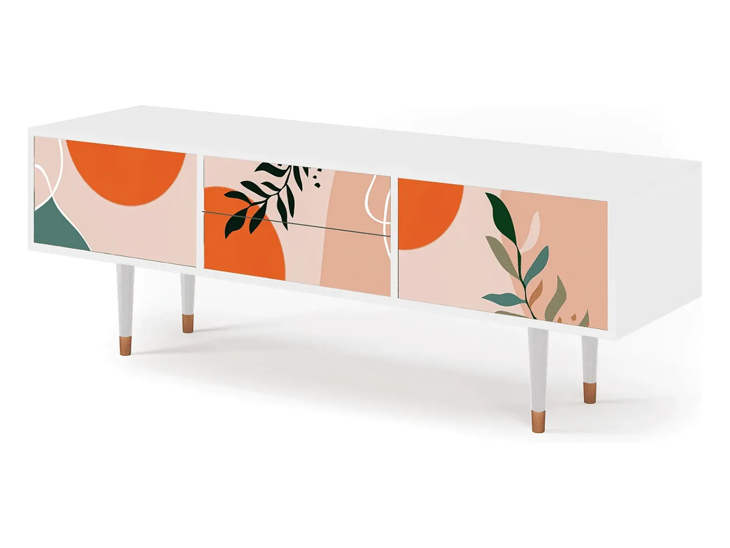 Mueble de TV - 170х59х48 cm - T4 - Artwork, Branco^ Móvel De Tv
