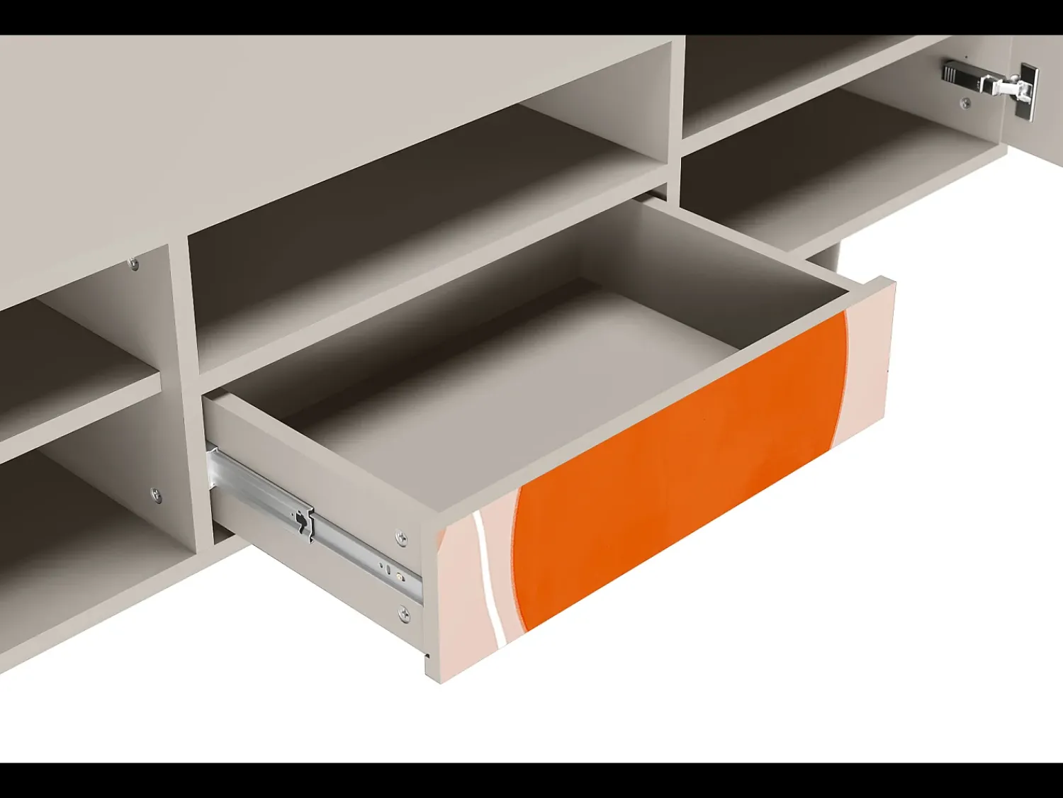 Móvel De Tv| Mueble de TV - 170х59х41 cm - T6 - Artwork, Areia Bege