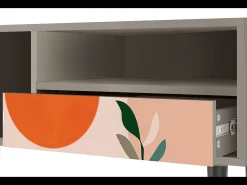 Móvel De Tv| Mueble de TV - 115х59х48 cm - T3 - Artwork, Areia Bege