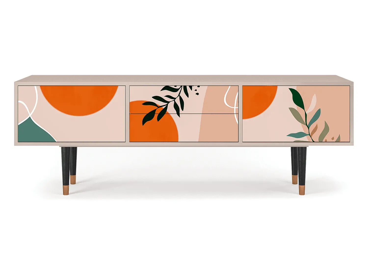 Móvel De Tv* Mueble de TV - 170х59х48 cm - T4 - Artwork, Latte Bege