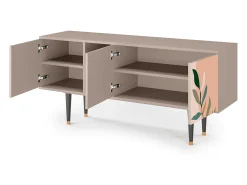 Móvel De Tv| Mueble de TV - 150х69х41 cm - T5 - Artwork, Latte Bege