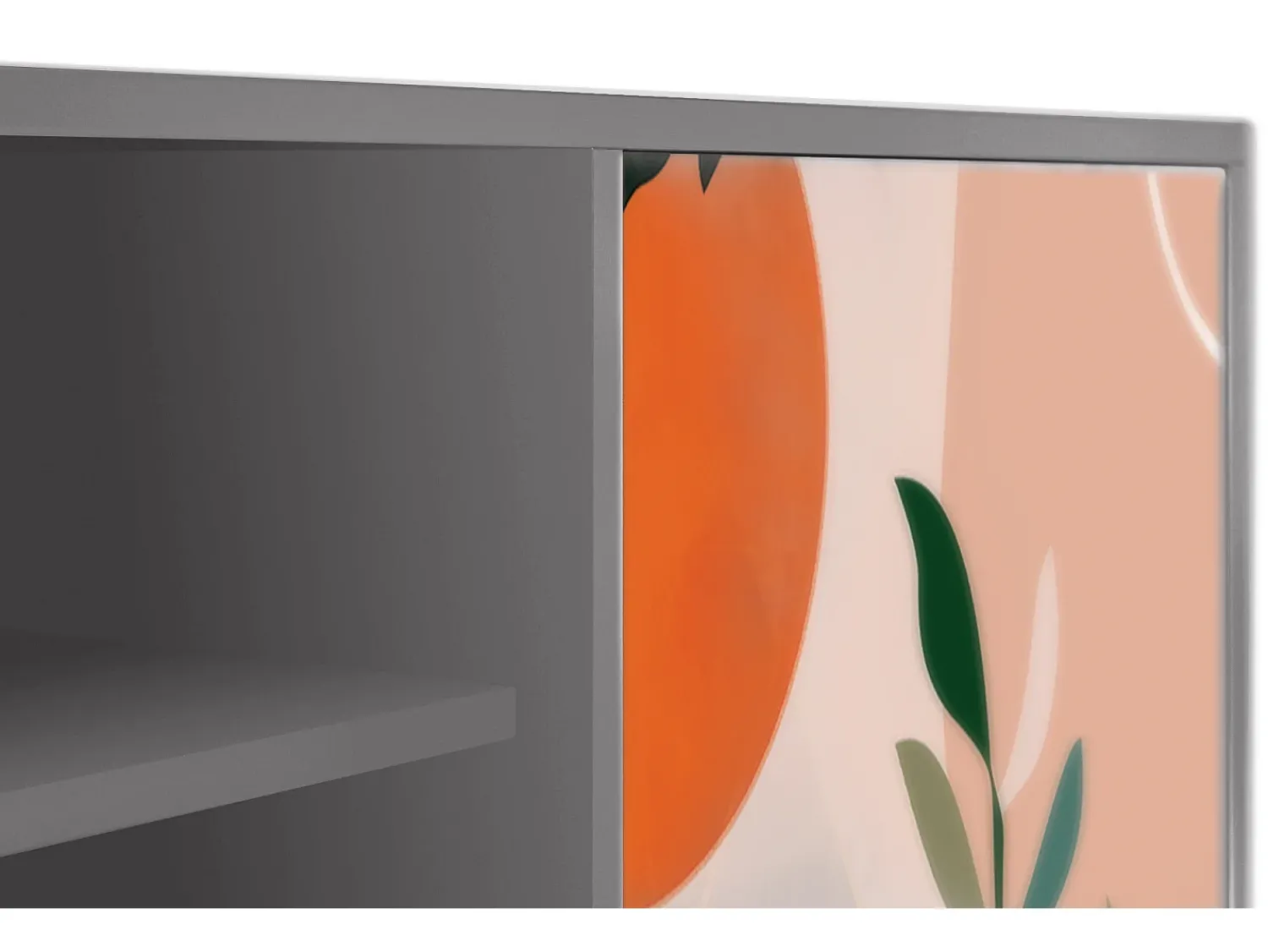 Móvel De Tv| Mueble de TV - 170х69х48 cm - T2 - Artwork, Cinza Cinzento