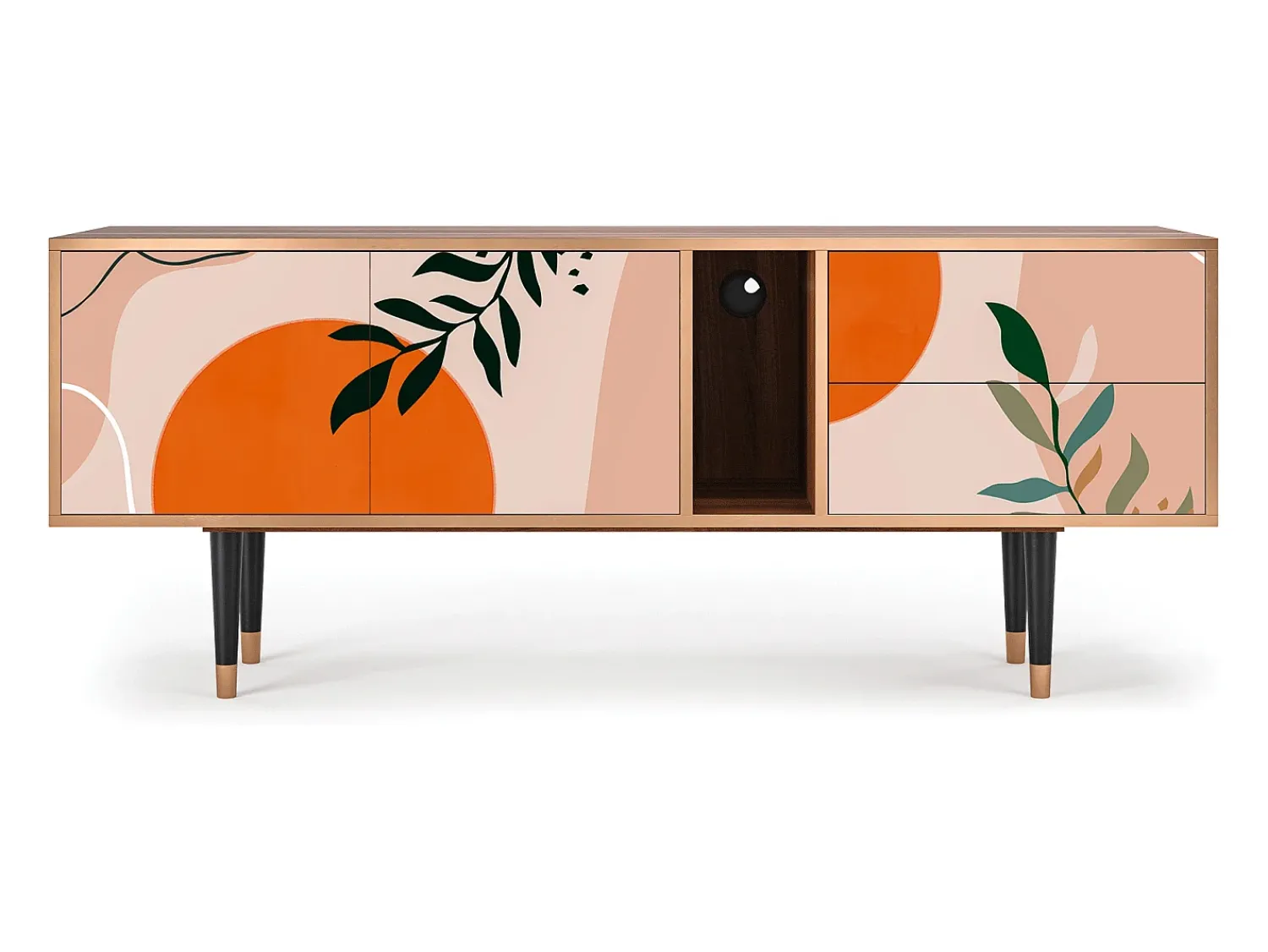Best Mueble de TV - 170х69х48 cm - T1 - Artwork, Nogueira Castanho