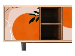 Móvel De Tv| Mueble de TV - 150х69х41 cm - T5 - Artwork, Nogueira Castanho