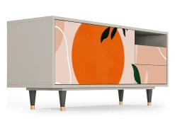 Móvel De Tv* Mueble de TV - 125х56х41 cm - T7 - Artwork, Areia Bege