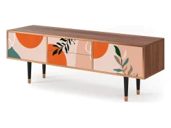 Móvel De Tv* Mueble de TV - 170х59х48 cm - T4 - Artwork, Nogueira Castanho