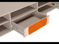 Móvel De Tv| Mueble de TV - 170х59х41 cm - T6 - Artwork, Latte Bege