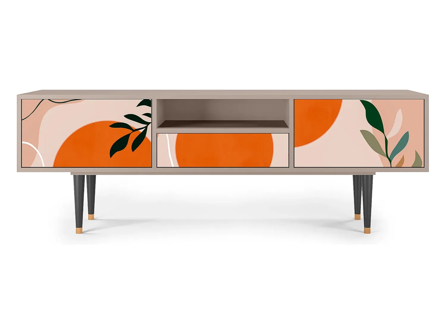 Móvel De Tv| Mueble de TV - 170х59х41 cm - T6 - Artwork, Latte Bege