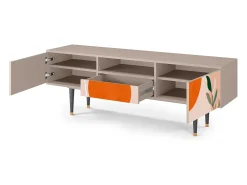 Móvel De Tv| Mueble de TV - 170х59х41 cm - T6 - Artwork, Latte Bege